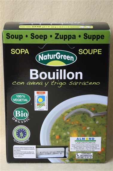 Bouillon 100% Vegetal, Sopa de  40gr Naturgreen